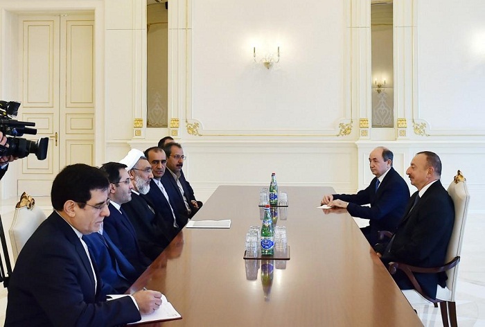 Ilham Aliyev receives Iranian justice minister